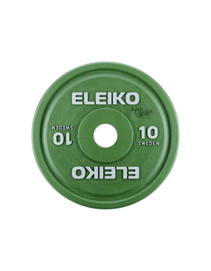 Eleiko IPF Powerlifting Competition Single Plate - 10 kg - Premium from shopiqat - Just $50! Shop now at shopiqat